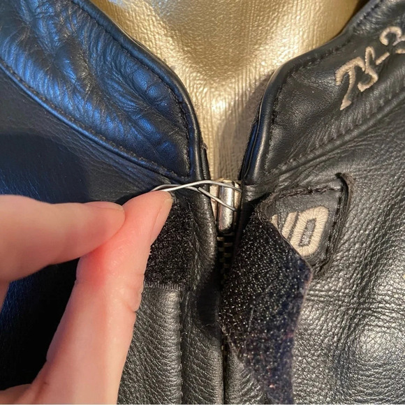 Vintage‎ Rhyno men’s  leather armoured motorcycle jacket in size 44 - Picture 7 of 16